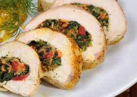 طريقة عمل تشيكن رول بالخضار