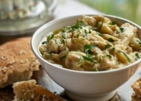 طريقة عمل متبل باذنجان بدون طحينة