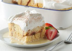 طريقة عمل كيكة تريس ليتشي