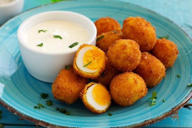 طريقة عمل كروكيت البيض المسلوق