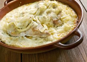 طريقة عمل صينية الأرز بالكريمة والدجاج