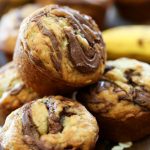 طريقة عمل مافن الموز والنوتيلا