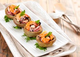 طريقة عمل خرشوف محشو بالجمبري