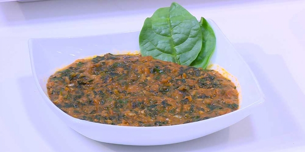 طريقة عمل السبانخ بالأرز