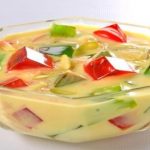 طريقة عمل الكاسترد بمكعبات الجيلي الملونة