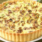 طريقة عمل تارت الجبنة والفطر بالبشاميل