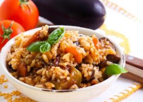 طريقة عمل الأرز بالباذنجان الإيطالي