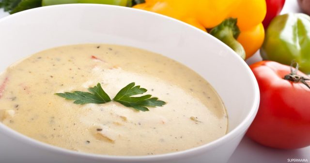 طريقة عمل شوربة الخضار البيوريه بالكريمة