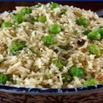 طرية عمل أرز بالشبت و البازلاء