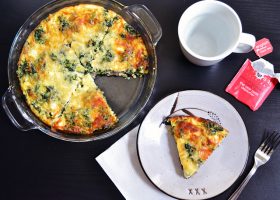 طريقة عمل كيش المشروم بالسبانخ