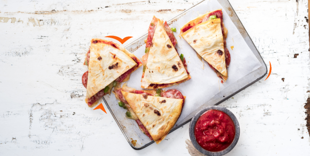 طريقة عمل فطيرة الفاهيتا بخبز التورتيلا