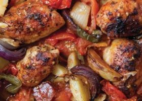 طريقة عمل صينية الدجاج بالبطاطس التركية