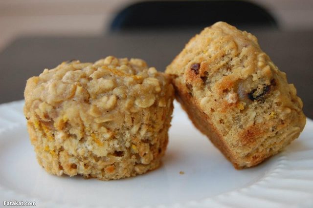 طريقة عمل مافن الشوفان بالزبيب