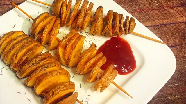 طريقة عمل بطاطس تورنادو