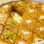 طريقة عمل بسبوسة الحليب المبخر