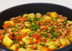 طريقة عمل صينية خضار باللحم المفروم