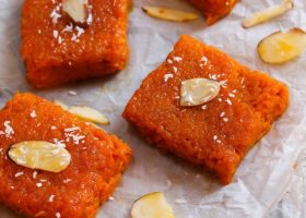 طريقة عمل حلى الجزر باللوز