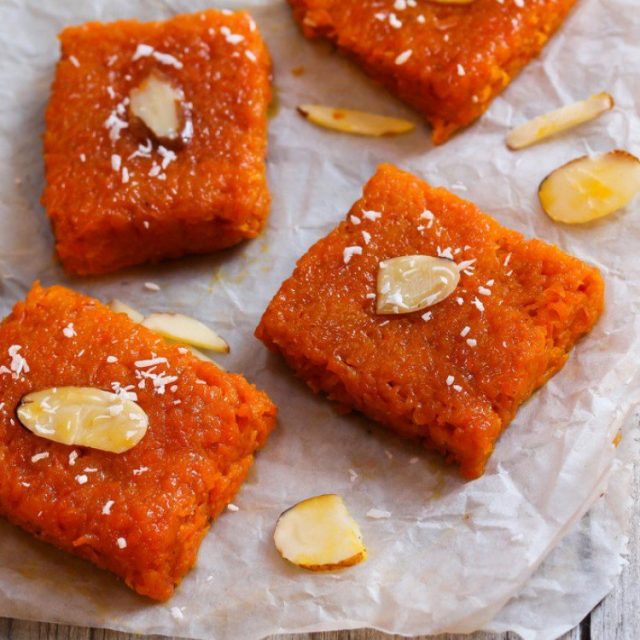 طريقة عمل حلى الجزر باللوز