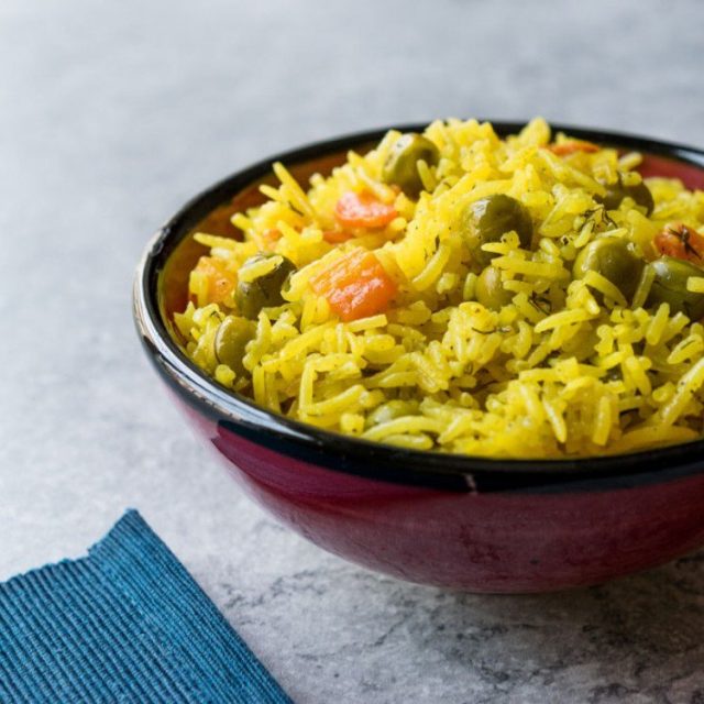 طريقة عمل أرز بسمتي بالخضار