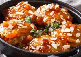 طريقة عمل صدور دجاج بمربى المشمش