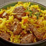 طريقة عمل أرز باللحم والجزر