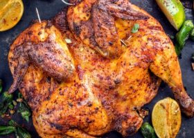 طريقة عمل دجاج مشوي بالباربيكيو والبهارات