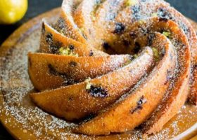 طريقة عمل كيك الليمون بالبلوبيري