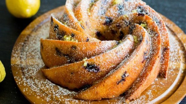 طريقة عمل كيك الليمون بالبلوبيري