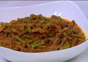 طريقة عمل الفاصوليا الخضراء باللحم