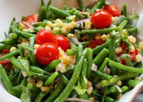 طريقة عمل سلطة المشروم مع الفاصوليا الخضراء