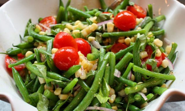 طريقة عمل سلطة المشروم مع الفاصوليا الخضراء