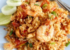 طريقة عمل أرز صيادية بالجمبري