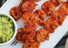 طريقة عمل روبيان مشوي بصوص الباربكيو