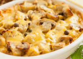 طريقة عمل غراتان الجبن والفطر