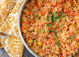 طريقة عمل الأرز المكسيكي بالخضار