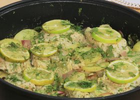 طريقة عمل صينية السمك مع البطاطس