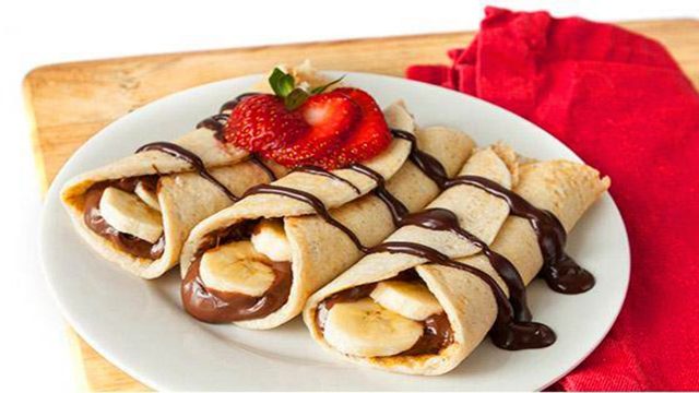 طريقة عمل كريب بالموز وشكولاتة النوتيلا