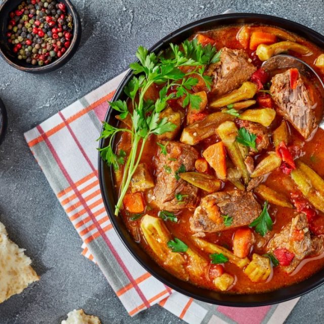 طريقة عمل البامية الحلبية