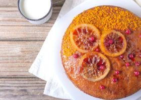 طريقة عمل كيك السميد بالبرتقال