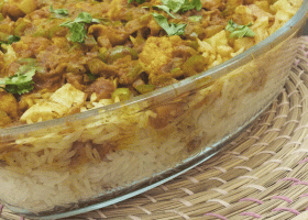 طريقة عمل صينية الدجاج بالأرز