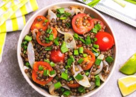 طريقة عمل سلطة العدس بالكاري