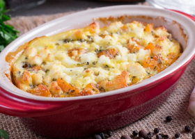 طريقة عمل مكرونة باللحم واليقطين