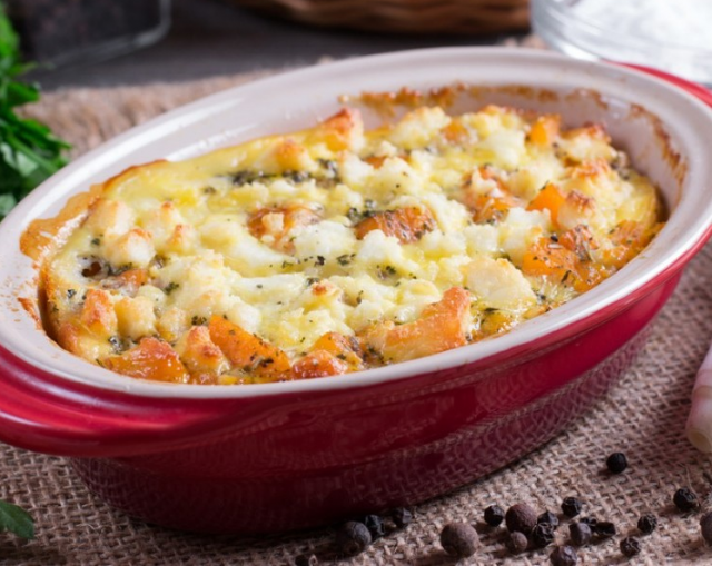 طريقة عمل مكرونة باللحم واليقطين