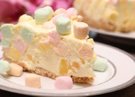 طريقة عمل كيكة المارشميلو