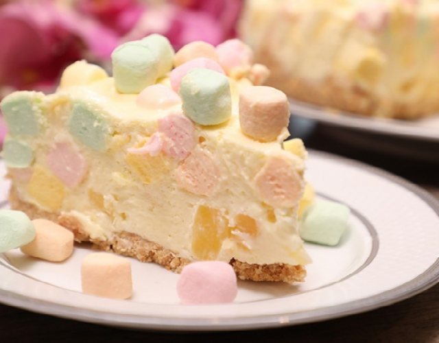 طريقة عمل كيكة المارشميلو