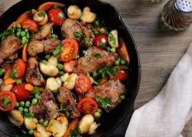 طريقة عمل كبدة مقلية بالخضار