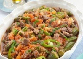 طريقة عمل صينية البامية باللحم