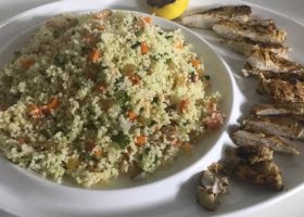 طريقة عمل سلطة الكسكس مع الدجاج