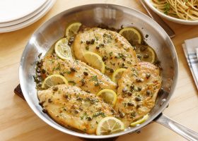 طريقة عمل دجاج بيكاتا بالليمون