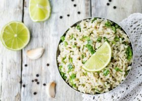 طريقة عمل أرز بالكزبرة والبرتقال